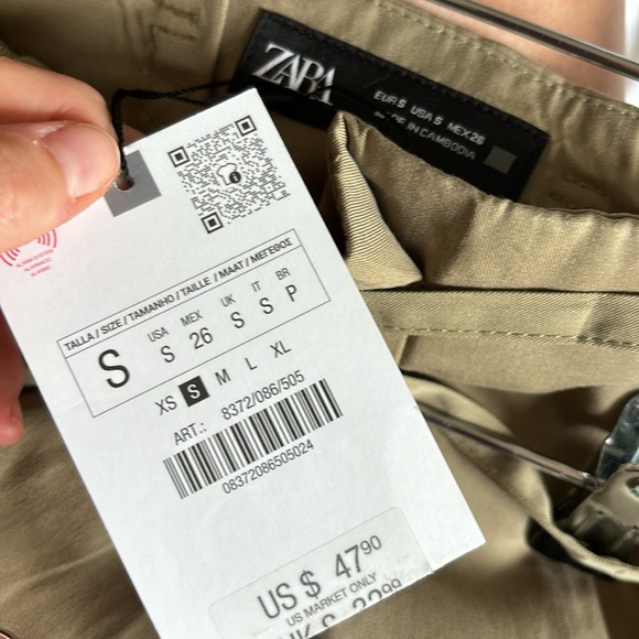 NWT Zara Tan Long Skort - Picture 6 of 6